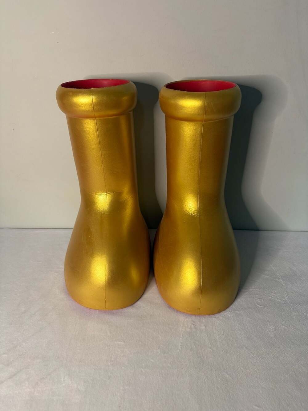 Astro Boy Style Oversized Cartoon Boots Metallic Gold Boots Cosplay Novelty Foam